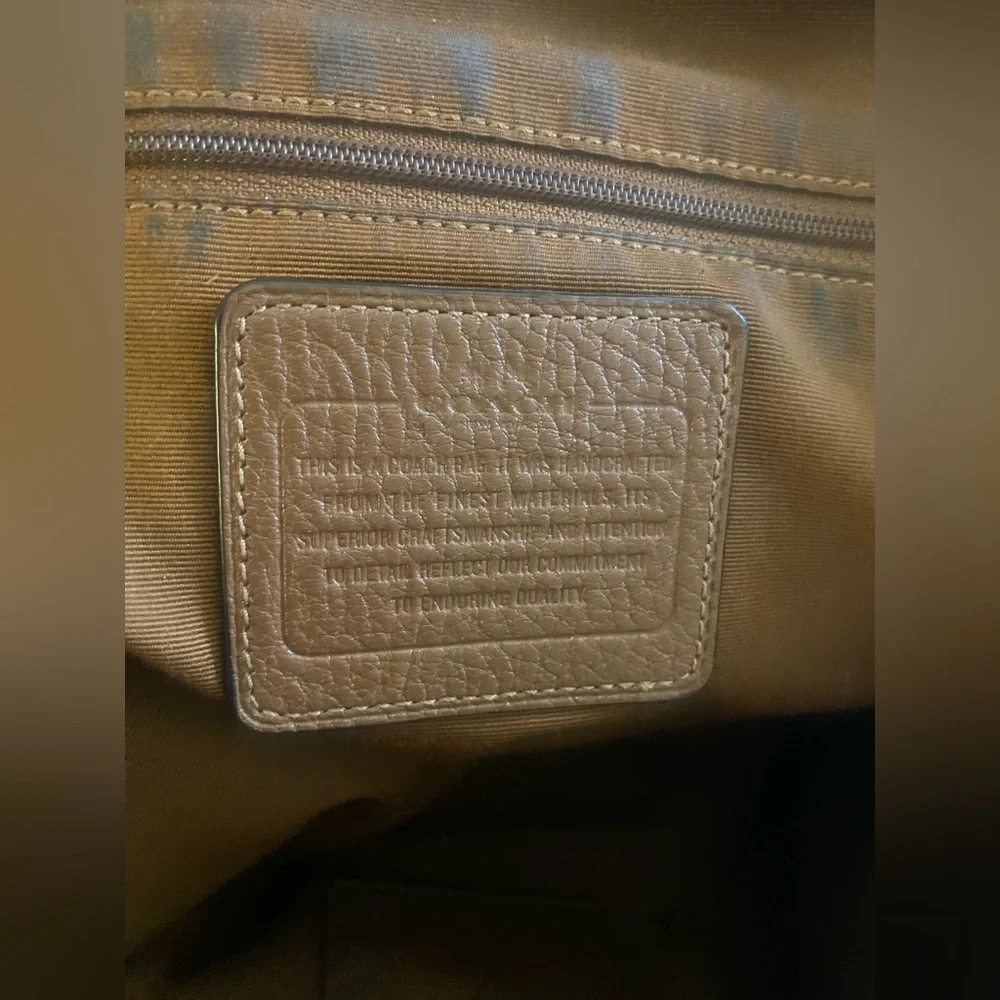Coach Brown Leather Tote Bag - Picture 9 of 16